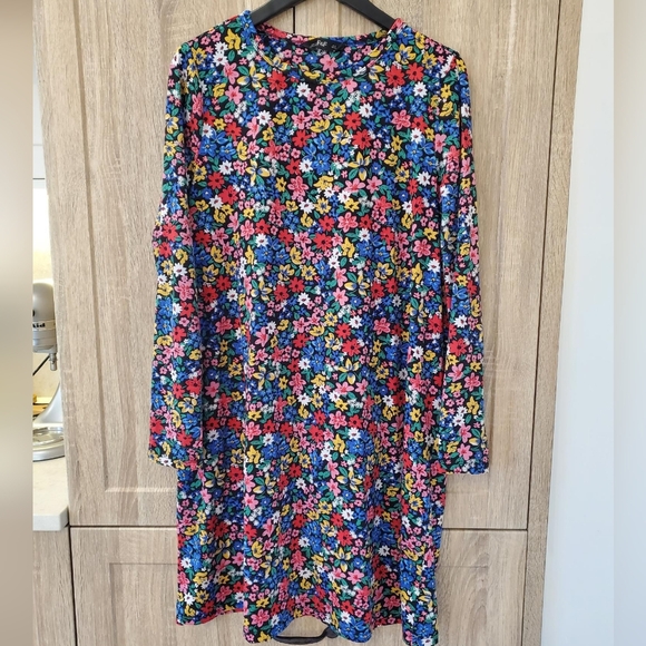 F&F Dresses & Skirts - F&F Multicolor Floral Shirt Dress